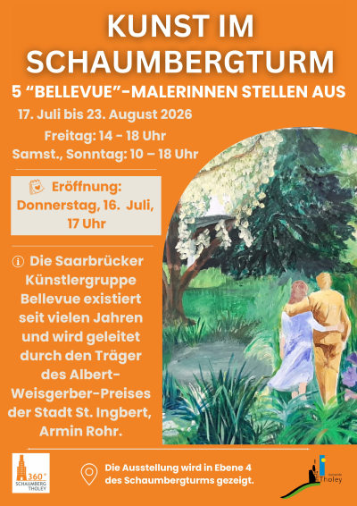 Kunst im Schaumbergturm: „Bellevue“ zeigt faszinierende Malerei 🎨🖼️